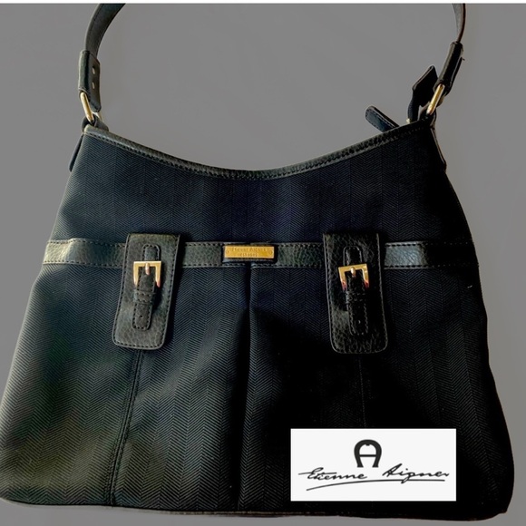 Etienne Aigner Handbags - Vintage Black Etienne Aigner Bag